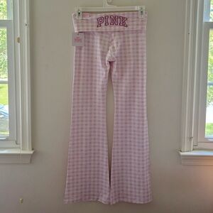 LoveShackFancy x VS PINK Pink Gingham Pants